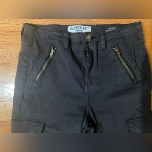 Velvet Heart NWOT charcoal cargo pants